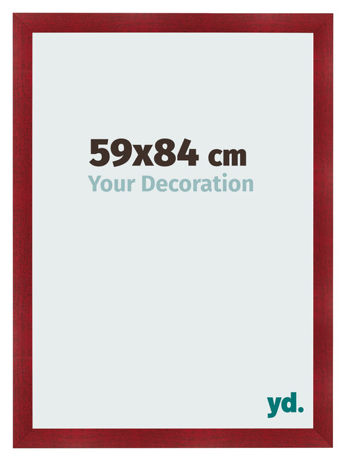 Cornice 59x84cm Vino Rosso Spazzato MDF Pisa Davanti Dimensione | Yourdecoration.it
