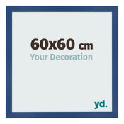 Cornice 60x60 cm Blu Scuro MDF Bologna Davanti Dimensione | Yourdecoration.it