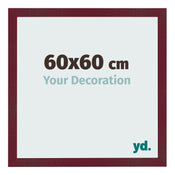 Cornice 60x60 cm Vino Rosso Spazzato MDF Bologna Davanti Dimensione | Yourdecoration.it