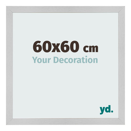 Cornice 60x60cm Acciaio Inox MDF Bologna Davanti Dimensione | Yourdecoration.it