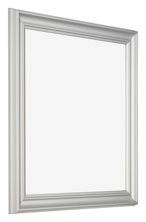 Cornice 60x60cm Argento Opaco MDF Lazio Davanti Obliquo | Yourdecoration.it