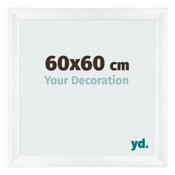 Cornice 60x60cm Bianco Vintage MDF Pisa Davanti Dimensione | Yourdecoration.it