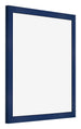 Cornice 60x60cm Blu Scuro Spazzato MDF Bologna Davanti Obliquo | Yourdecoration.it
