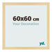 Cornice 60x60cm Faggio Decorativo MDF Bologna Davanti Dimensione | Yourdecoration.it