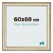 Cornice 60x60cm Lucentezza Metallica MDF Lazio Davanti Dimensione | Yourdecoration.it