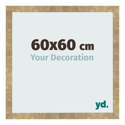 Cornice 60x60cm Oro Antico MDF Bologna Davanti Dimensione | Yourdecoration.it
