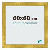 Cornice 60x60cm Oro Vintage MDF Pisa Davanti Dimensione | Yourdecoration.it