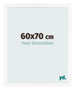 Cornice 60x70 cm Bianco Opaco MDF Bologna Davanti Dimensione | Yourdecoration.it
