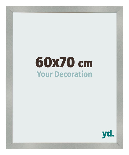 Cornice 60x70cm Alluminio Spazzolato MDF Bologna Davanti Dimensione | Yourdecoration.it