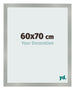 Cornice 60x70cm Alluminio Spazzolato MDF Bologna Davanti Dimensione | Yourdecoration.it
