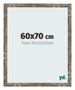 Cornice 60x70cm Blu Oro Fondente MDF Bologna Davanti Dimensione | Yourdecoration.it