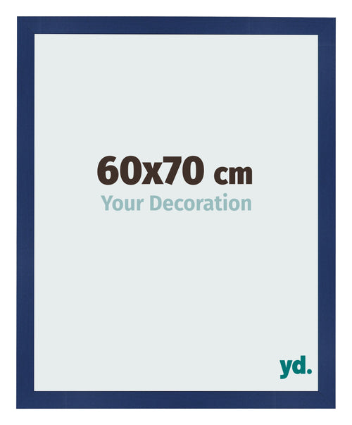 Cornice 60x70cm Blu Scuro Spazzato MDF Bologna Davanti Dimensione | Yourdecoration.it