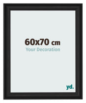 Cornice 60x70cm Grana Di Legno Nero MDF Lazio Davanti Dimensione | Yourdecoration.it