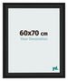 Cornice 60x70cm Grana Di Legno Nero MDF Lazio Davanti Dimensione | Yourdecoration.it