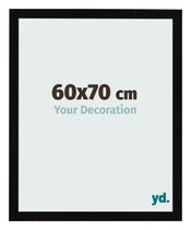 Cornice 60x70cm Nero Lucente MDF Bologna Davanti Dimensione | Yourdecoration.it