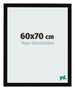 Cornice 60x70cm Nero Lucente MDF Bologna Davanti Dimensione | Yourdecoration.it