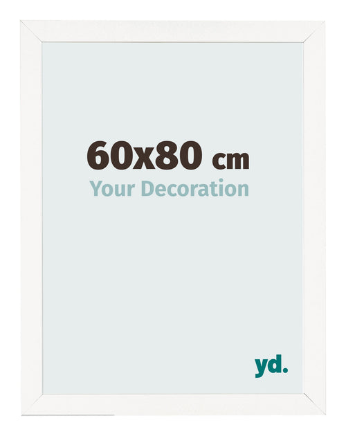 Cornice 60x80 cm Bianco Lucente MDF Bologna Davanti Dimensione | Yourdecoration.it
