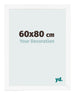 Cornice 60x80 cm Bianco Opaco MDF Bologna Davanti Dimensione | Yourdecoration.it