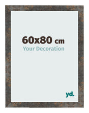 Cornice 60x80 cm Metallo Ossidato MDF Bologna Davanti Dimensione | Yourdecoration.it