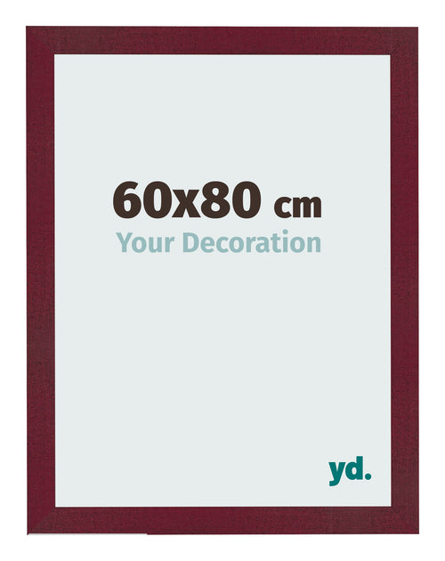 Cornice 60x80 cm Vino Rosso Spazzato MDF Bologna Davanti Dimensione | Yourdecoration.it