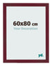 Cornice 60x80 cm Vino Rosso Spazzato MDF Bologna Davanti Dimensione | Yourdecoration.it