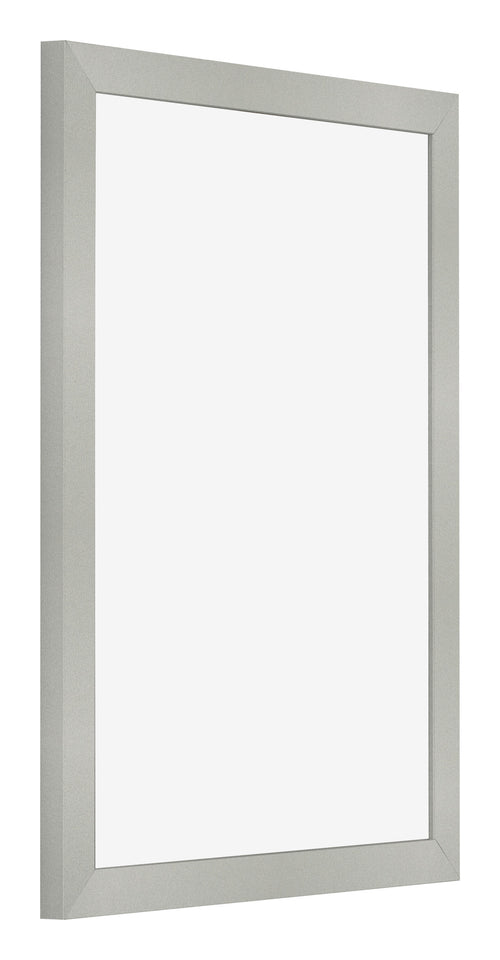 Cornice 60x80cm Argento Opaco MDF Bologna Davanti Obliquo | Yourdecoration.it
