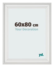 Cornice 60x80cm Bianco Spazzato MDF Lazio Davanti Dimensione | Yourdecoration.it