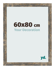 Cornice 60x80cm Blu Oro Fondente MDF Bologna Davanti Dimensione | Yourdecoration.it