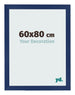 Cornice 60x80cm Blu Scuro Spazzato MDF Bologna Davanti Dimensione | Yourdecoration.it