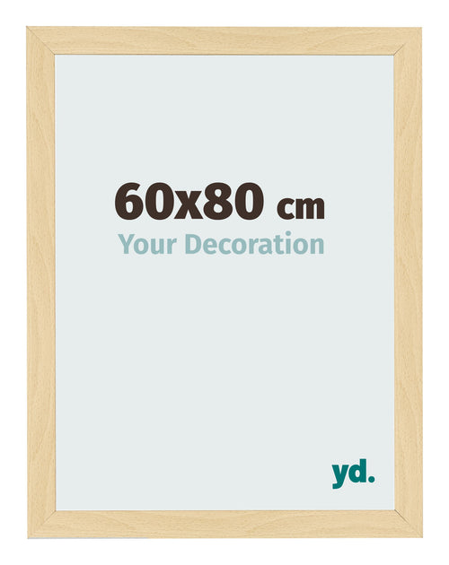 Cornice 60x80cm Faggio Decorativo MDF Bologna Davanti Dimensione | Yourdecoration.it