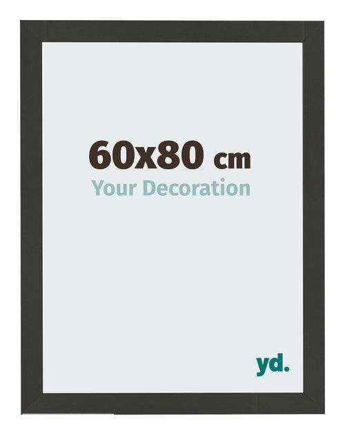 Cornice 60x80cm Grana Di Legno Nero MDF Bologna Davanti Dimensione | Yourdecoration.it