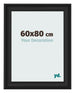 Cornice 60x80cm Grana Di Legno Nero MDF Lazio Davanti Dimensione | Yourdecoration.it