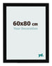 Cornice 60x80cm Nero Lucente MDF Bologna Davanti Dimensione | Yourdecoration.it