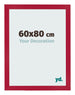 Cornice 60x80cm Rosso MDF Bologna Davanti Dimensione | Yourdecoration.it