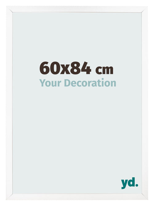 Cornice 60x84 cm Bianco Opaco MDF Bologna Davanti Dimensione | Yourdecoration.it