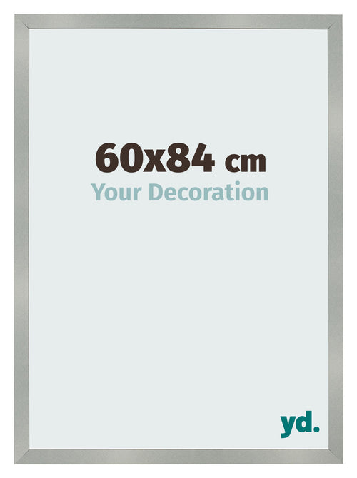 Cornice 60x84cm Alluminio Spazzolato MDF Bologna Davanti Dimensione | Yourdecoration.it