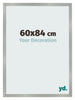 Cornice 60x84cm Alluminio Spazzolato MDF Bologna Davanti Dimensione | Yourdecoration.it