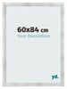 Cornice 60x84cm Alluminio Spazzolato MDF Pisa Davanti Dimensione | Yourdecoration.it