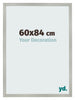 Cornice 60x84cm Argento Opaco MDF Bologna Davanti Dimensione | Yourdecoration.it