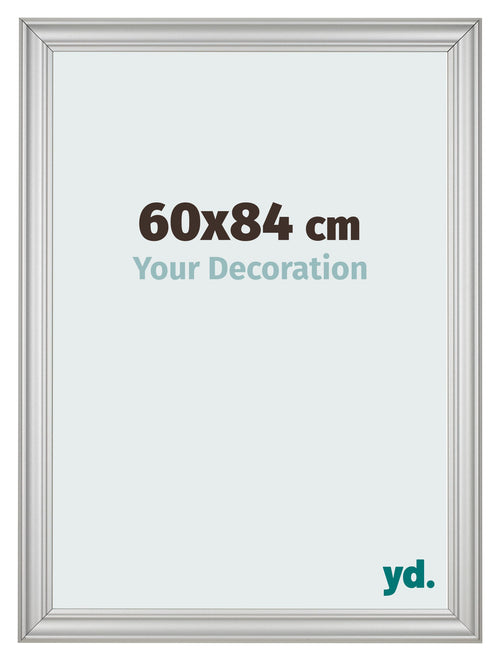 Cornice 60x84cm Argento Opaco MDF Lazio Davanti Dimensione | Yourdecoration.it