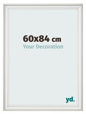 Cornice 60x84cm Bianco Spazzato MDF Lazio Davanti Dimensione | Yourdecoration.it