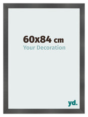 Cornice 60x84cm Nero Argento Lucido MDF Pisa Davanti Dimensione | Yourdecoration.it