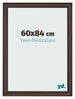 Cornice 60x84cm Quercia Scura MDF Lazio Davanti Dimensione | Yourdecoration.it