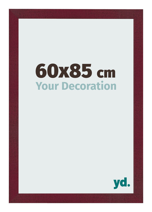 Cornice 60x85 cm Vino Rosso Spazzato MDF Bologna Davanti Dimensione | Yourdecoration.it