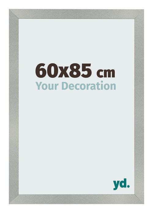 Cornice 60x85cm Alluminio Spazzolato MDF Bologna Davanti Dimensione | Yourdecoration.it