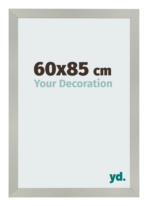Cornice 60x85cm Argento Opaco MDF Bologna Davanti Dimensione | Yourdecoration.it