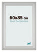 Cornice 60x85cm Argento Opaco MDF Lazio Davanti Dimensione | Yourdecoration.it