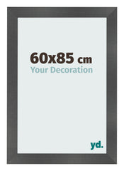 Cornice 60x85cm Nero Argento Lucido MDF Pisa Davanti Dimensione | Yourdecoration.it