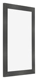 Cornice 60x85cm Nero Argento Lucido MDF Pisa Davanti Obliquo | Yourdecoration.it