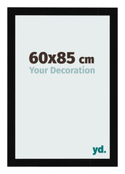 Cornice 60x85cm Nero Lucente MDF Bologna Davanti Dimensione | Yourdecoration.it